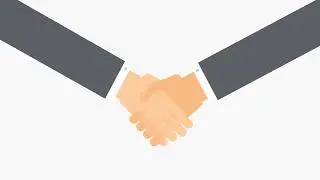 Simple Handshake | 2D animation Clip | Vector Graphics | Lumetri