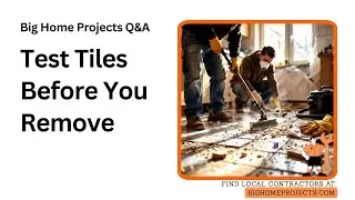 Asbestos Tile Test Before Massive Floor Removal