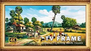 Vintage TV Frame Countryside Life 🖼️ | Peaceful Rural People Daily Life