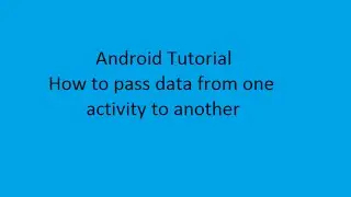 How to pass data from one activity to another activity in android | Android development