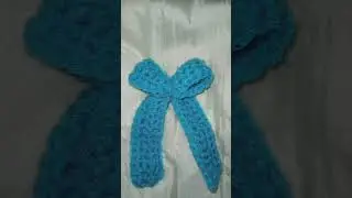 Long Tail Crochet Bow #youtubeshorts #crochet #trending #handmade #viralvideo #ytshorts #diy #art