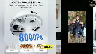 Комбинация робота-пылесоса и швабры RoboRock, улучшенная версия Q5 Pro с двойной системой предотв...