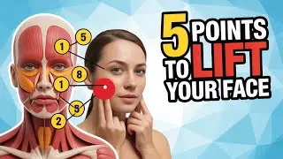 Massage THESE 5 Points to Instantly Lift Your Face & Define Jawline! Erase WRINKLES, SMILE LINES