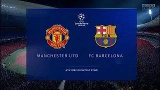 FIFA 20 MANCHESTER UNITED VS BARCELONA CHAMPIONS LEAGUE FINAL XBOX ONE GAMEPLAY