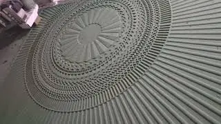 3D door work being done by CNC machine.