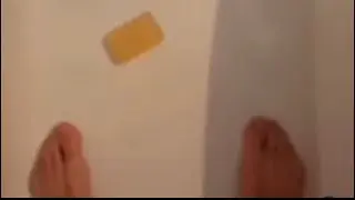 Don&rsquo;t drop the soap! Soap bar kick trick meme funny viral tiktok 2022 haha