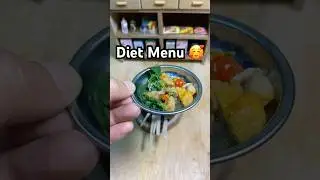 Diet Menu, guaranteed 😹 #cooking #minicooking #food #dietmenu