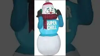 Super Chill Snowman Inflatable Christmas 🎄 Kid Animation KFR