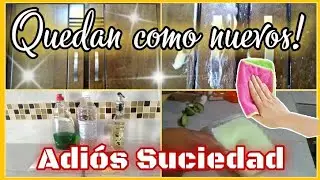COMO LIMPIAR TUS GABINETES DE MADERA | QUITA LA GRASA EN SOLO 10 MINUTOS | TIENES QUE PROBARLO👌😉