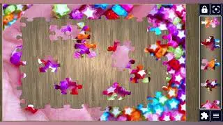 Small Acrylic Star Beads🌟🌈🧩 beautiful jigsaw puzzle 🧩//@jigsawpuzzle45