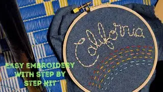 How to Embroidery with Easy Kit | Simple Steps to Embroidery
