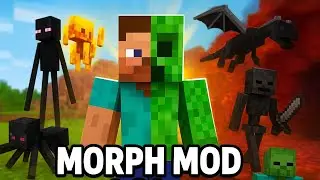 Morph Mod For Minecraft 1.21+ PE | Mods for Minecraft 1.21+ | Minecraft but you can become mobs |