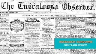 Research Rundown: Newspaper as a Research Tool