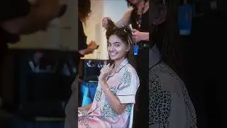 Anushka sen beauty parlor in korea ##shorts #anushkasen