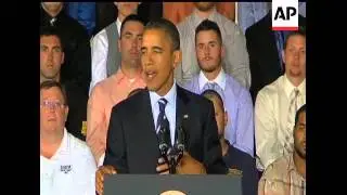 President Barack Obama says the Senate faces a 'moment of truth' as it prepares to vote on his $447