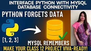 Python + MySQL: Python Forgets Data ❌ MySQL Remembers ✅Make Your Class 12 Project Viva-Ready!