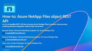 How-to: Azure NetApp Files object REST API