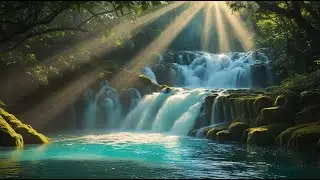 Insomnia Relief for Sleep Deep | River Flowing Birds Chirping Autumn Forest for Evening Relaxation
