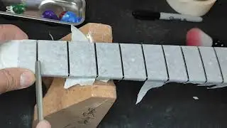Taylor guitar complete setup - fret leveling and neck reset #taylorguitars#taylorguitar#guitartech