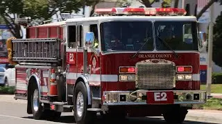 OCFA Engine 2 (Reserve) Responding + On Scene Footage