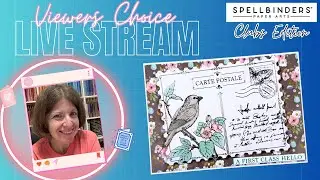 Viewers Choice LIVE ~ Spellbinders Card Making Class: Hot Foil BetterPress w/ Stenciling