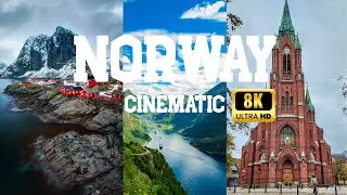 NORWAY IN 8K 60 FPS CINEMATIC DRONE FOOTAGE IN ULTRA HD / Authentic Nordic Sounds & Epic Nature 🇳🇴