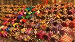Colourful Glass Bangles for sale in Bihar: necessities for rural Indian women