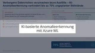 KI-basierte Anomalieerkennung mit Azure ML: Predictive Maintenance, Fraud Detection & NIS2-Security