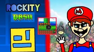 GEOMETRY DASH EN MARIO 4 JUGADORES??