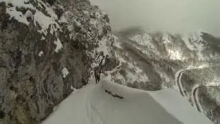 ski de randonnée nordique au départ du col du Rousset