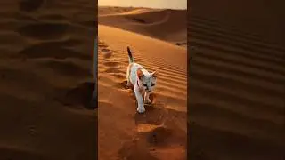Desert Struggle at Sunrise | A Wounded Cat in India #shorts #shortvideo #cat #trending #sadcat