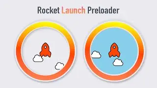 Amazing Rocket Launch Loading Animation | Preloader | HTML & CSS Tutorial | CSS Tricks