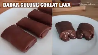 Dadar Gulung Coklat Lava | Chocolate Crepes Lava Cake