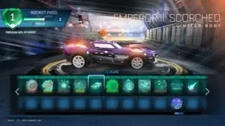 Emperor II Scorched Rocket League Season 9 Car Vehicle Skin Rocket Pass Free Premium