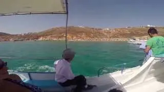 Greece Mykonos Water Taxi after we saw Dudes in Canyon on way to Beach-Short one