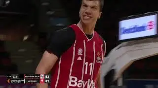 VLADIMIR LUCIC game-winner and-one alley-oop dunk vs Armani Milano | 30.04.2021