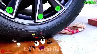 Crushing Crunchy & Soft Things by Car | Experiment: Car Nail vs Watermelon - Woa Doodland