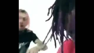 Lil pump and famous dex pull  guns to their head while listening to chief keef fanto