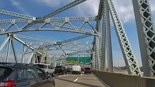 Driving Triboro Bridge (RFK Bridge) from Manhattan to the Bronx