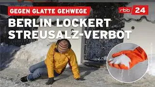 Glatteis-Chaos in Berlin: Senat kippt Streusalz-Verbot