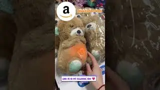 breathing teddy bear Amazon #teddybear #haul #amazon #shorts #gift #viralvideo #reels #ytshorts #yt