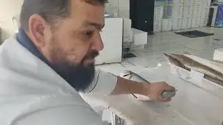 Limpando e cortando Anchova
