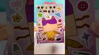 GABBY&rsquo;S Dollhouse DIY Make a Face Stickers Activity with Mama Box and Baby Box 🎨