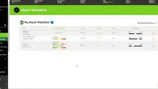 Quantamize Web Tour - My Stock Watch List