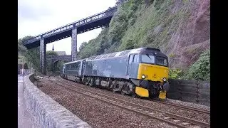 57605 TOTNES CASTLE LEAVES TEIGNMOUTH WITH THE 2E75 1335 PLYMOUTH-EXETER ST DAVIDS - 24th June 2017