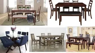 Modern dining table with bench design ideas 2022/ Dining room design ideas