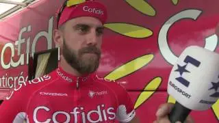 Lo&iuml;c Chetout au d&eacute;part de la 16e &eacute;tape de la Vuelta a Espa&ntilde;a 2016
