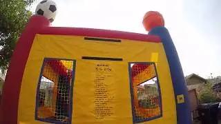 Backyard Bounce's sports arena bounce house rental in Gilbert