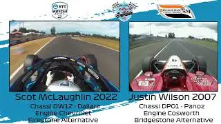 Onboard lap at Portland IndyCar 2022 x ChampCar 2007 - DW12 x DP01 - McLaughlin x Wilson