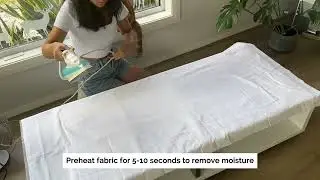 How to Apply Iron-On Decals on Linen | DIY Wedding Welcome Sign Tutorial | Liemanco Shop